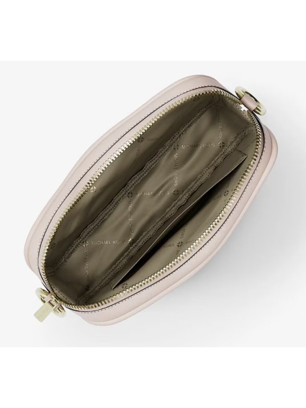 Michael Kors Jet Set Small Signature Logo Camera Crossbody Bag Powder Blush NWT - Picture 2 of 6